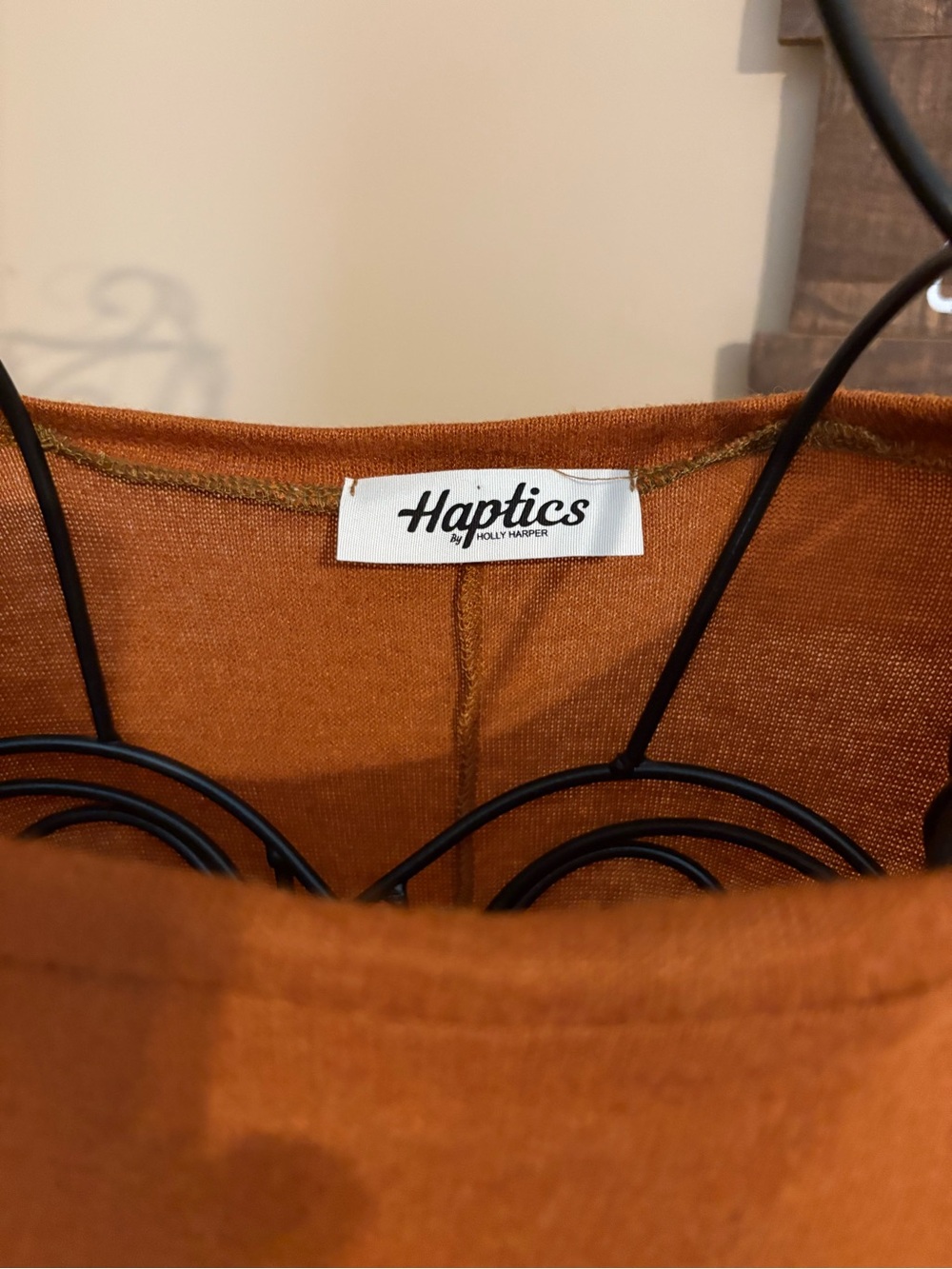 Haptics by Holly Harper Rust Colorblock Tunic - Picture 2 of 4
